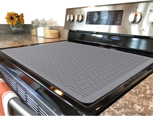 Miniatura 12 de YUHFERA Cubierta superior de estufa para estufa eléctrica, tapete de silicona para encimera de vidrio, protector de placa de vidrio, alfombrillas
