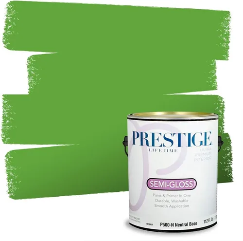 Miniatura 219 de PRESTIGE Pintura exterior e imprimación en uno, aloe, plano, 1 galón