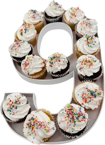 Miniatura 63 de 12" o GRANDE 16" - Cajas de número rellenables de plástico reutilizables de alta calidad para embutidos, cajas de cartas para fiesta de cumpleaños