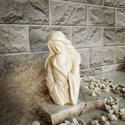 Miniatura 4 de Molde de vela de silicona Virgen María, molde de vela de madrina para hacer velas, resina y jabón, regalo del día de la madre, suministros