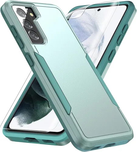 Miniatura 11 de Funda para Samsung Galaxy S21, con protector de pantalla HD [prueba de caídas de grado militar] Funda protectora resistente a prueba de golpes
