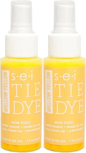 Miniatura 15 de S.E.I. Botella de spray de teñido anudado de caléndula: 2 oz. Spray de tinte de tela no tóxico, tinte permanente para ropa DIY, One Step