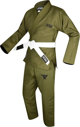 Miniatura 2 de FISTRAGE Jiu Jitsu Gi Patch BJJ - Traje brasileño para hombres y mujeres, uniforme MMA con cinturón