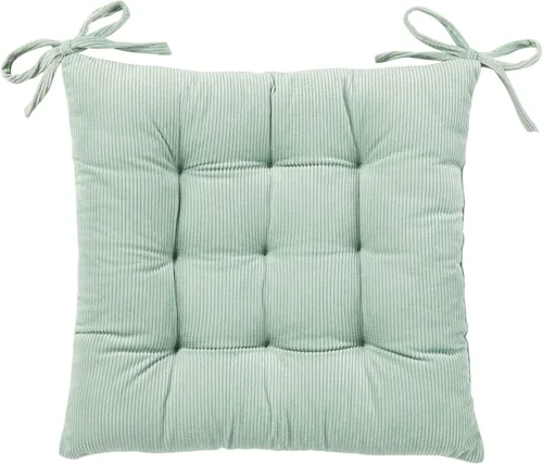 Miniatura 8 de HLOVME - Cojín de silla de corduroy con lazos, ultra suave y cálido, cojín de suelo para niños, rincón de lectura, cómodo, cojín cuadrado para Rojo
