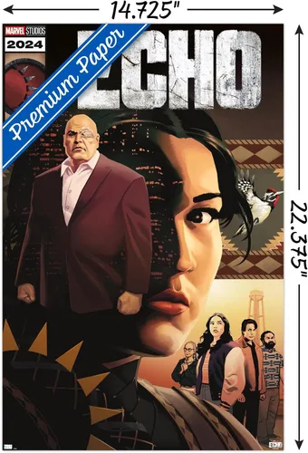 Miniatura 3 de Trends International Marvel Echo - Póster de pared con portada de cómic, 22.4 pulgadas de largo x 14.7 W, versión premium sin marco