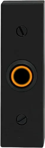 Miniatura 11 de Newhouse Hardware Botón de timbre de puerta de metal con cable iluminado rectangular en negro BT6RL, para timbre de puerta, zumbador o timbre, solo