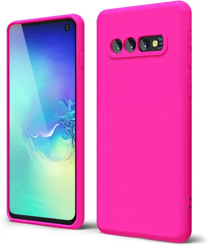 Miniatura 37 de oakxco Funda para teléfono Samsung Galaxy S21 Ultra con agarre de silicona líquida, bonita funda delgada y delgada de goma suave de TPU lisa