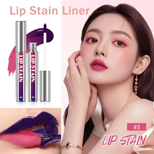 Miniatura 4 de 3 unidades de tinte de labios despegable, tinte de labios de larga duración, delineador de labios impermeable, delineador de labios que se despega