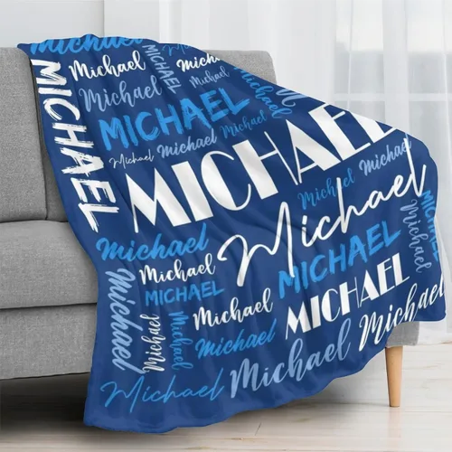 Miniatura 3 de Manta personalizada para niños y adultos, manta personalizada con nombre, manta de franela personalizada con nombre, manta personalizada con nombre