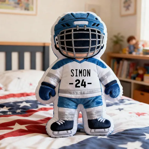 Miniatura 7 de Mostop Almohada de fútbol personalizada con nombre y número personalizados, regalos de cumpleaños de Navidad para niños, papá, deportes, atletas