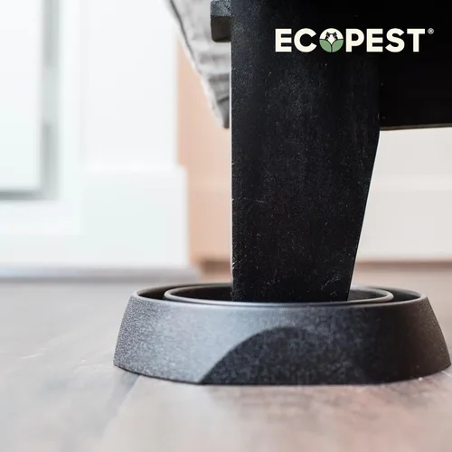 Miniatura 14 de Interceptores para insectos de cama, paquete de 12 Trampas interceptoras para insectos (Pro) (negro) Trampa ecológica para patas de cama Sin