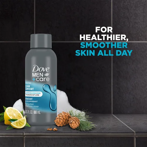 Miniatura 4 de Dove Men+ Care Body + Face Wash, Clean Comfort paquete de 6 – Fórmula de gel de ducha hidratante para una piel sana y suave, 3 onzas Ea