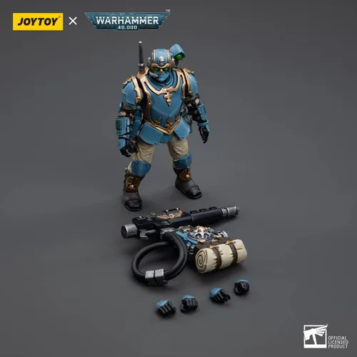 Miniatura 8 de JOYTOY 1/18 Figuras de acción Warhammer 40K Mecha Joy Figura de juguete Modelo Juguetes Astra Militarum Tempestus Scions Squad 55th Kappic Eagles