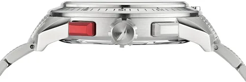 Miniatura 2 de Nautica Correa de acero inoxidable de cuarzo para hombre, plata, reloj casual 24 (Modelo NAPNSF113), Plateado