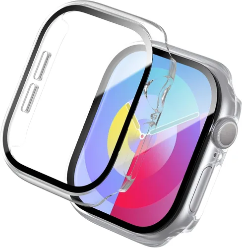 Miniatura 8 de WISKII - Juego de 2 fundas compatibles con Apple Watch SE3 Series SE/6/5/4 de 40 mm con protector de pantalla, funda ultradelgada de policarbonato