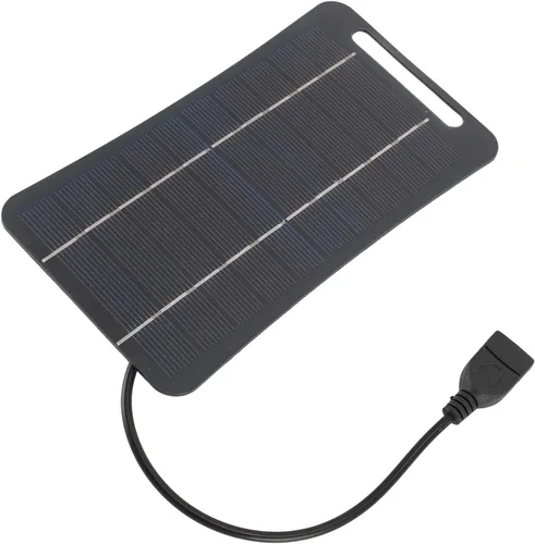 Miniatura 8 de Cargador de panel solar, 5W 5V Panel solar portátil Cargador de energía solar USB monocristalino módulo de panel solar portátil para camping, viajes