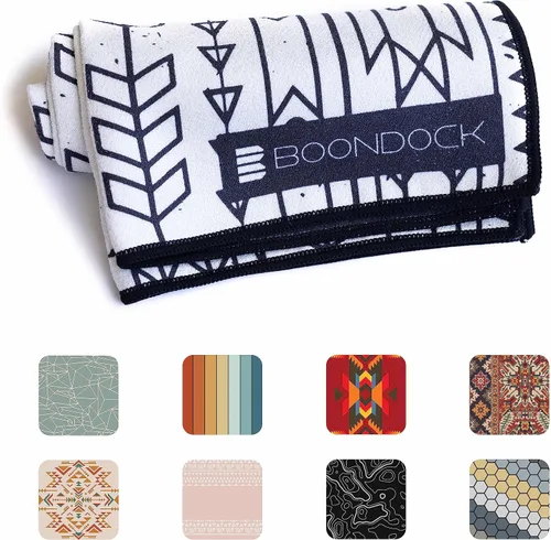 Miniatura 3 de Boondock Co Toalla de mano de microfibra de alta calidad para gimnasio, yoga, viajes, entrenamiento, mochileros, playa, tela altamente Ártico