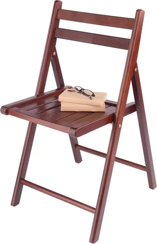 Miniatura 6 de Winsome Robin - Juego de sillas plegables, sin montaje, natural, juego de 4