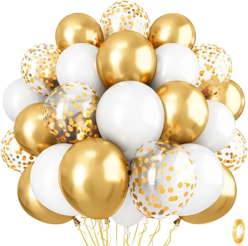 Miniatura 17 de Globos de látex de confeti azul turquesa, azul claro, menta, verde, plateado y blanco, juego de globos de látex de confeti, azul aguamarina, blanco