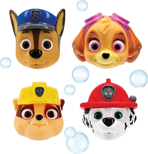Ginsey Nickelodeon PAW Patrol - Juego de juguetes de baño de PVC, PAW Patrol, multicolor, 4 piezas, niños