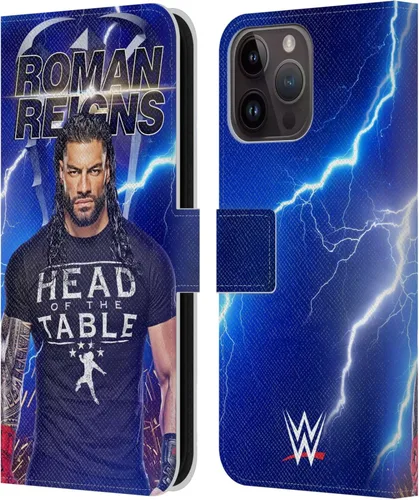 Miniatura 38 de Head Case Designs Officially Licensed WWE Distressed Logo Roman Reigns Leather Wallet Case Compatible with Apple iPhone 11
