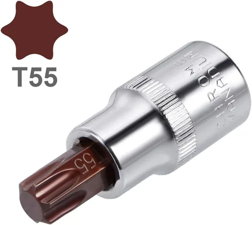 Miniatura 2 de uxcell Longitud del acero 180.4 ft m del zócalo S2 de la broca Torx de la impulsión de 1/2 pulgada T55