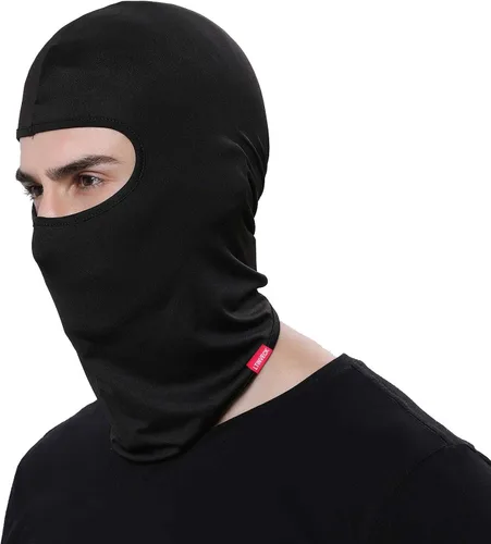 Miniatura 3 de Balaclava Face Mask, 2 Pack Lightweight Motorcycle Black Warmer Ski Mask for Men Bandana