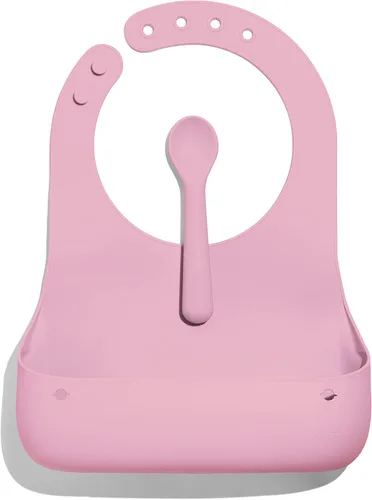 Miniatura 14 de Avanchy Baberos de silicona para bebé, impermeables, ajustables, sin BPA, juego unisex suave para niños pequeños con cuchara a juego