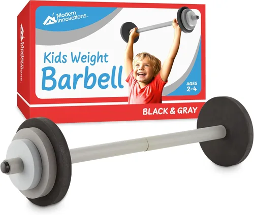 Miniatura 10 de Modern Innovations Juego de pesas de mancuerna para niños, equipo de entrenamiento de juguete, pesas para niños para ejercicio, diversión y fitness