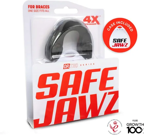 Miniatura 5 de SAFEJAWZ Protector bucal para aparatos ortopédicos, protección superior e inferior, protector bucal remoldeable con estuche para boxeo, baloncesto