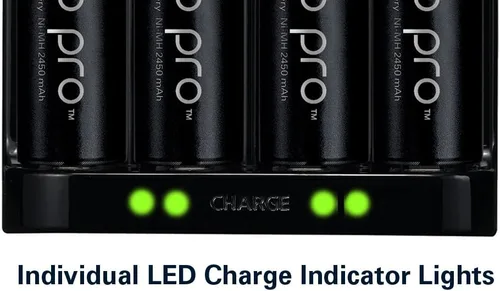Miniatura 9 de Cargador de batería avanzado individual Panasonic Eneloop con 4 luces led que indican la carga BQ-CC17 Negro