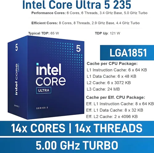 Miniatura 2 de Dell Pro Tower Plus QBT1250 - Escritorio empresarial, Intel Core Ultra 5-235, RAM DDR5 de 16 GB, SSD PCIe de 512 GB, DVDRW, 3x4K DP, Copilot AI