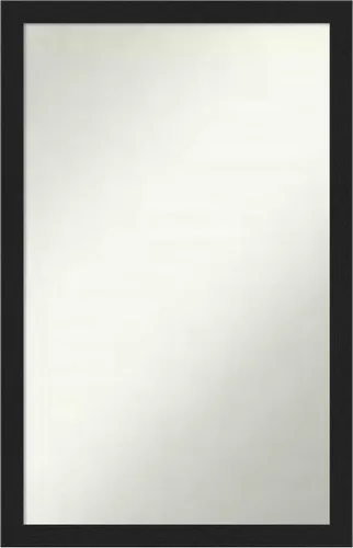 Miniatura 74 de Amanti Art Espejo de baño negro para sobre fregadero, 22 x 22 pulgadas, espejo de tocador cuadrado estrecho negro Avon, marco de madera casual