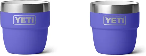 Miniatura 13 de YETI Rambler - Vaso apilable de 4 onzas, acero inoxidable, taza de café/espresso aislada al vacío, 2 unidades Azul marino