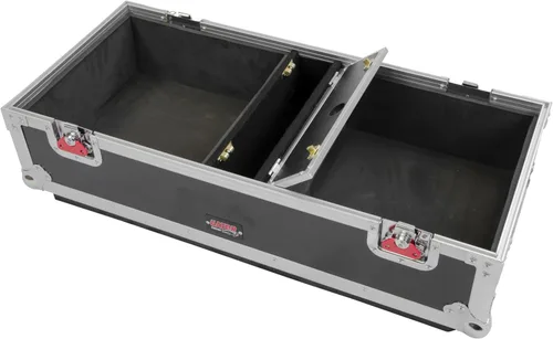 Miniatura 4 de Gator Cases G-Tour Series ATA Style Road Case para (2) gabinetes de altavoces QSC K10 con almacenamiento de cables y ruedas resistentes de 4