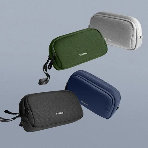 Miniatura 8 de tomtoc Estuche Organizador Electrónico de Viaje, Bolsa Táctica Resistente al Agua de Doble Compartimento para Organización de Cables, Almacenamiento