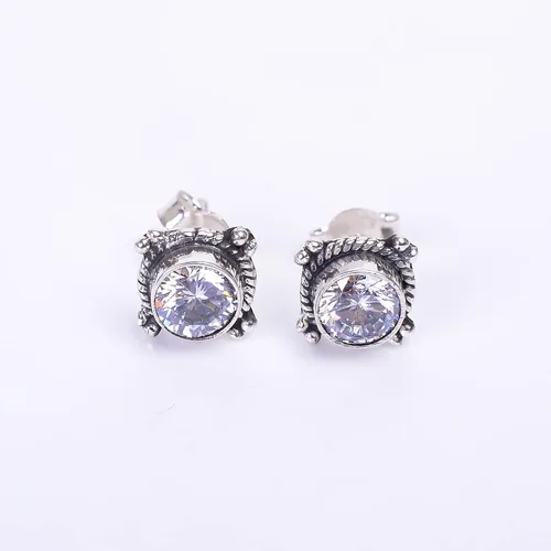 Miniatura 73 de Round Gemstone Stud Design 2