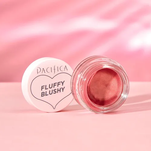 Miniatura 6 de Pacifica Rubor cremoso esponjoso – Maquillaje facial – Color de mejillas y labios, color fucsia brillante batido al aire para mejillas y labios