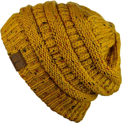 Miniatura 118 de C.C Trendy Warm Chunky Soft Stretch Cable Knit Beanie