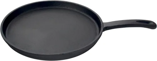 Jim Beam Sartén de hierro fundido pre-sazonado de 10.5 pulgadas para parrilla, gas, horno, eléctrico, inducción y vidrio, negro