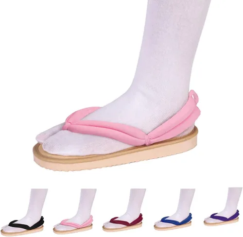 Miniatura 2 de UZAIN Anime Cosplay Clog Shoes Cosplay Sandal Prop Oshitari with Socks