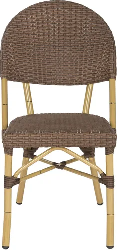 Miniatura 6 de Safavieh SAFAVIEH Home Collection Barrow - Silla auxiliar apilable para interiores y exteriores