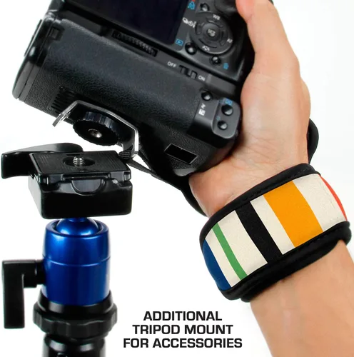 Miniatura 8 de USA Gear Cámara profesional con manija y correa de mano con diseño de neopreno acolchada y placa de metal. Compatible con Canon, Fujifilm, Nikon