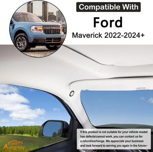 Miniatura 2 de Cubierta de micrófono para techo de automóvil, compatible con Ford Maverick 2022-2024, altavoz interior de techo de automóvil, cubierta de marco