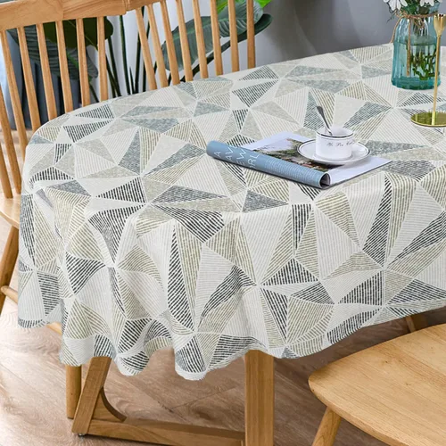 Miniatura 10 de Bnejvif Mantel ovalado de tela con estampado de girasol, para primavera y verano, impermeable, sin arrugas, duradero para mesas, 54 x 72 pulgadas