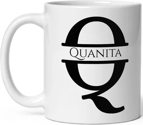 Miniatura 20 de Taza de café personalizada con monograma, letra inicial A personalizada para mujeres, hombres, niñas, niños, papás, mamás amigos, taza de café