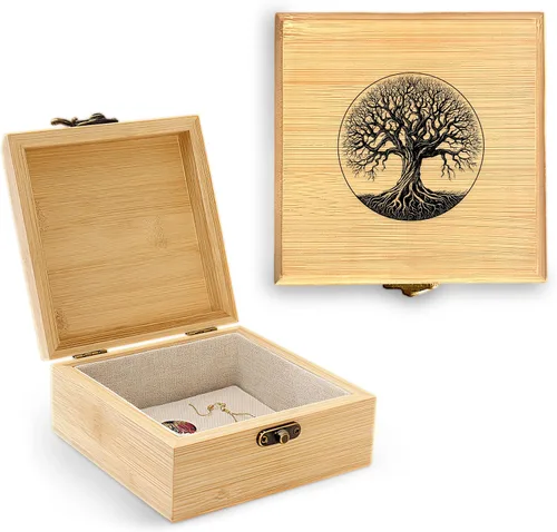 Joyero decorativo de recuerdo de árbol de la vida, regalos para mujeres, decoraciones de decoración con dobladillo de árbol, anillo para habitación