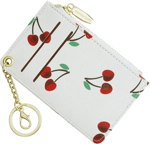 Miniatura 11 de Carteras pequeñas para mujer, tarjetero de piel delgado, cartera de monedas con llavero