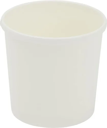 Miniatura 5 de Juvale Recipientes desechables para sopa y helado con tapas, papel blanco de 12 onzas, 50 unidades, cuencos desechables para sopa caliente y tazas