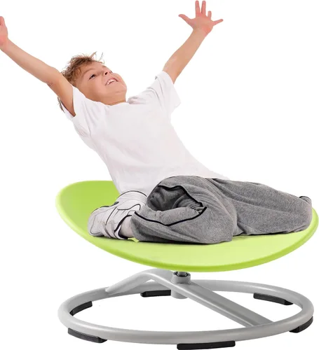 Miniatura 14 de ROBUD Silla giratoria sensorial para niños, silla giratoria para niños con autismo con diseño antideslizante, entrenamiento de coordinación